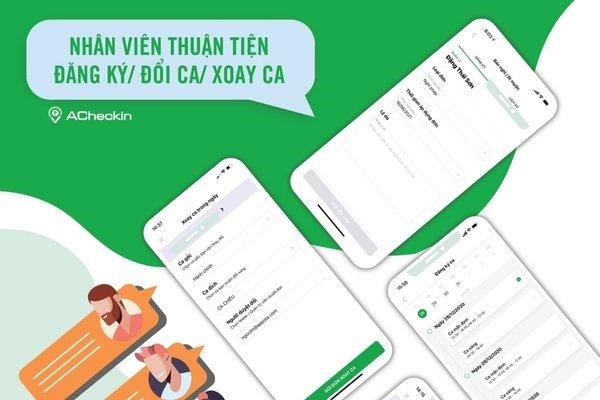 ACheckin sẽ cung cấp cho doanh nghiệp khả năng thiết lập ca làm cho viên trên hệ thống quản lý