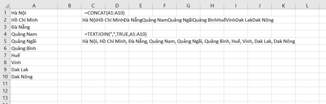 h3. Các hàm mới trong excel 365