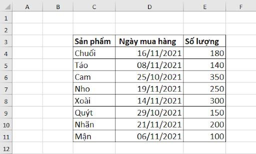 Dùng Sumifs với điều kiện là ngày tháng năm