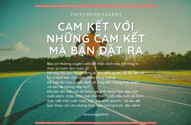 Cam kết với những cam kết mà bạn đặt ra