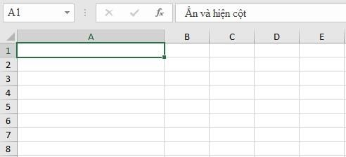 Cách dấu dữ liệu trong Excel