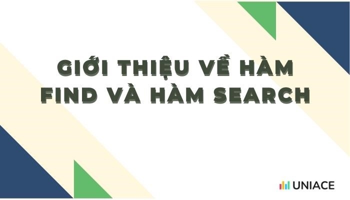 Hướng dẫn dùng hàm find và hàm search trong excel