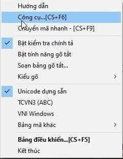 Bước 3: Sử dụng Unikey để loại bỏ dấu tiếng Việt