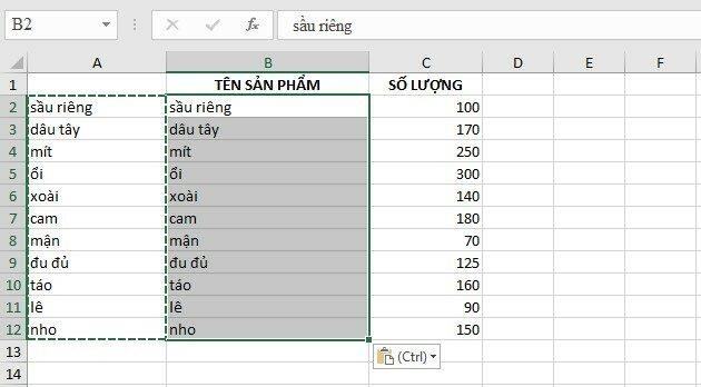 Cách 1: Dùng hàm LOWER, PROPER