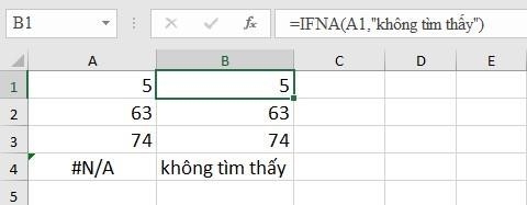 Hàm IFERROR và IFNA