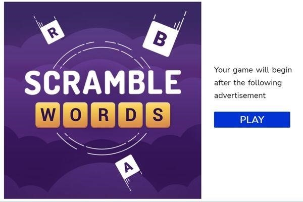 Scramble Words có nhiều level hay các cụm từ tiếng Anh thú vị và khá dễ chơi